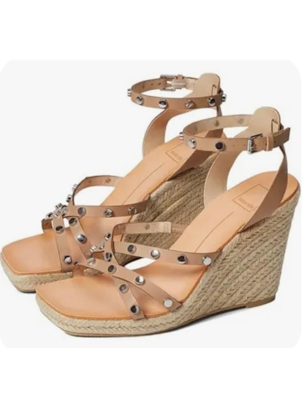 Dolce Vita Marika Square Toe Wedge Sandals Women’s 8.5